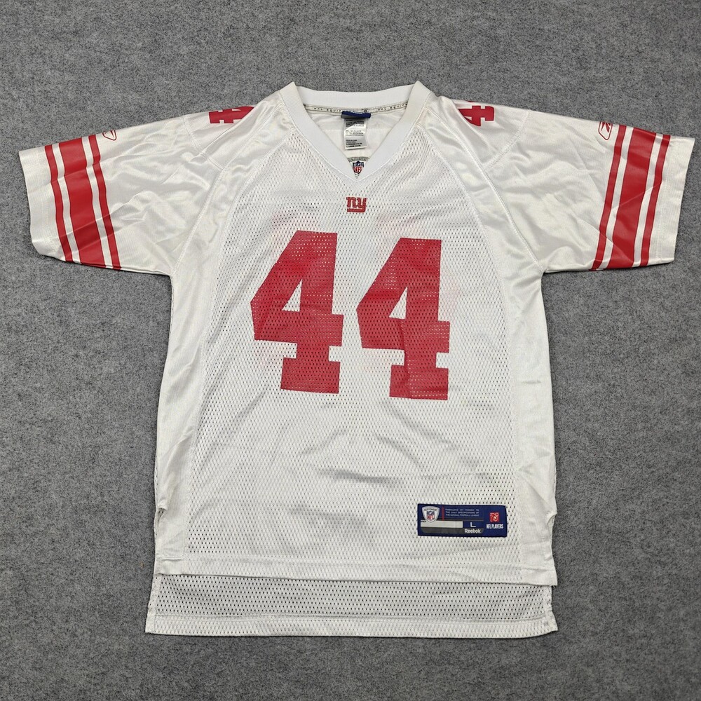 New York Giants Jersey Boys Large White NFL Football Reebok Ahmad Bradshaw 44